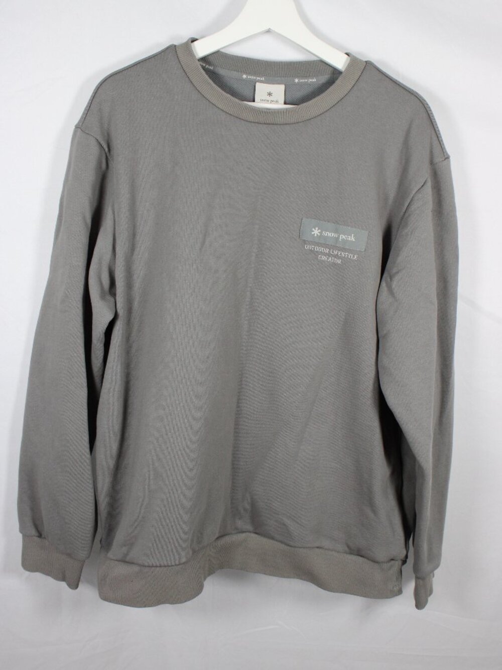 Snow Peak Gray Pullover Sweatshirt Size Large Outdoor Lifestyle Creator